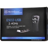 SilverStone SST-ES02-USB afstandsbediening Zwart