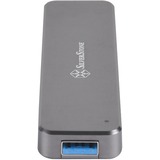 SilverStone SST-MS09C externe behuizing Donkergrijs, B-Key, USB 3.1