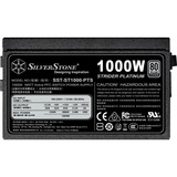 SilverStone SST-ST1000-PTS modulaire 1000 watt voeding  Zwart, 8x PCIe, 8x PCIe, Kabel-Management