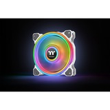 Thermaltake Riing Quad 12 RGB Radiator Fan TT Premium Edition 3 Pack case fan Wit, 3 stuks, Incl. controller