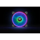 Thermaltake Riing Quad 12 RGB Radiator Fan TT Premium Edition 3 Pack case fans Zwart, 3 stuks, 120 x 120 x 25 mm, 3 stuks, Incl. controller
