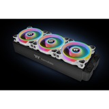 Thermaltake Riing Quad 14 RGB Radiator Fan TT Premium Edition 3 Pack case fans Wit, 3 stuks, 140 x 140 x 25 mm, 3 stuks, Incl. controller