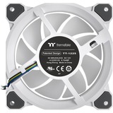 Thermaltake Riing Quad 14 RGB Radiator Fan TT Premium Edition 3 Pack case fans Wit, 3 stuks, 140 x 140 x 25 mm, 3 stuks, Incl. controller