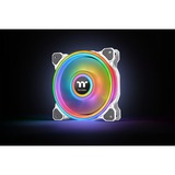 Thermaltake Riing Quad 14 RGB Radiator Fan TT Premium Edition 3 Pack case fans Wit, 3 stuks, 140 x 140 x 25 mm, 3 stuks, Incl. controller