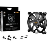 be quiet! Shadow Wings 2 PWM 120 mm case fan Zwart, 4-pin PWM fan-connector