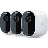 Arlo Essential Spotlight Camera (3 stuks) beveiligingscamera Wit/zwart, WLAN, Full HD
