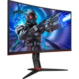 AOC C27G2ZE/BK 27" Curved gaming monitor Zwart/rood, 2x HDMI, DisplayPort, 240 Hz