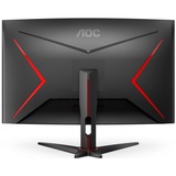 AOC C32G2ZE/BK 32" Curved gaming monitor Zwart/rood, 2x HDMI, DisplayPort, 240 Hz