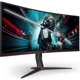 AOC CU34G2X/BK 34" Curved UltraWide Gaming Monitor Zwart, 2x HDMI, DisplayPort, 4x USB-A 3.2 (5 Gbit/s), 144 Hz