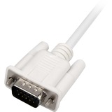 DeLOCK VGA (male) + USB-A (male) naar HDMI (female) adapter Wit, 0,25 meter