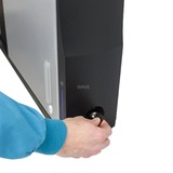 Ergotron Zip12 Charging Wall Mount Storage Cabinet oplaadstation Zwart