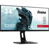 iiyama G-Master Red Eagle GB3461WQSU-B1 34" UltraWide Gaming Monitor Zwart, 2x HDMI, 2x DisplayPort, 2x USB-A 3.2 (5 Gbit/s), 144 Hz