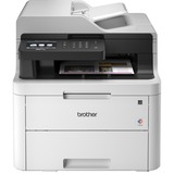 Brother MFC-L3710CW all-in-one ledprinter met faxfunctie Grijs, Printen, Kopiëren, Scannen, Faxen, WLAN, USB