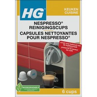 HG Nespresso reinigingscups reinigingstabletten 6 reinigingscups