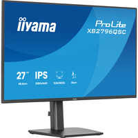 iiyama ProLite XB2796QSC-B1 27" monitor Zwart (mat), 75 Hz, HDMI, USB-C, Audio