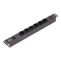 APC Easy rack PDU Basic stekkerdoos Zwart, 10A , 1U, 6x SCHUKO, EPDU1010B-SCH