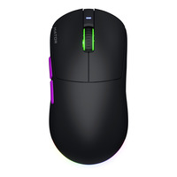 Hator Quasar 3 Ultra 8K Wireless gaming muis Zwart, 400 - 30.000 DPI, RGB, 2.4GHz / Bluetooth 5.1 / USB