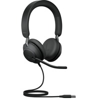 Jabra JBR Evolve2 40 SE Stereo USB-A UC on-ear headset Zwart