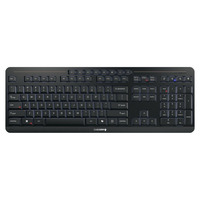 CHERRY STREAM KEYBOARD ULTIMATE Zwart, US lay-out (QWERTY), Cherry SX-Schaartechnologie, 100%, White leds, ABS, 2.4 GHz / Bluetooth / USB