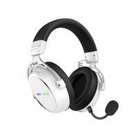 Hator Hypergang 3 Wireless over-ear gaming headset Wit, RGB, 2.4GHz / Bluetooth / USB