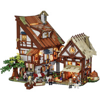 Lumibricks Middle Ages - Medieval Market Constructiespeelgoed F9015