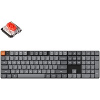 Keychron K5 Max-H1 RGB mechanisch toetsenbord Zwart, US lay-out (QWERTY), Gateron Low Profile 2.0 Mechanical Red, 100%, RGB leds, Double-shot PBT, hot swap, 2.4GHz | Bluetooth 5.1 | USB-C