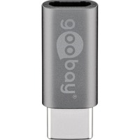 goobay USB-C naar Micro-USB Adapter Grijs