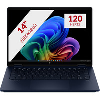 HP OmniBook X FlipNGAI 14-fm0070nd 14"  Copilot+ 2-in-1 laptop Donkerblauw | Core Ultra 7 256V | Intel Arc 140V | 16 GB | 1 TB SSD | Touch