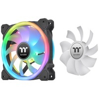 Thermaltake SWAFAN 14 RGB 140x140x25 case fans Zwart, 3 stuks, 140 x 140 x 25 mm, 3 stuks, incl. controller
