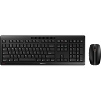 CHERRY Stream Desktop draadloze desktopset Zwart, EU lay-out (QWERTY), Cherry SX-Schaartechnologie, 100%, 1000 - 2400 dpi