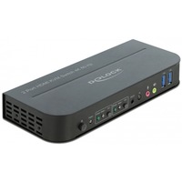 DeLOCK HDMI kvm-switch Zwart, 4K 60 Hz, USB 3.0, Audio
