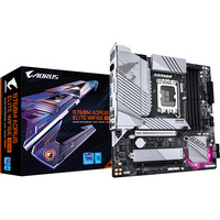 GIGABYTE B760M AORUS ELITE WIFI6E GEN5 socket 1700 moederbord Wit, RAID, 2.5Gb-LAN, Wi-Fi 6E, BT 5.3, Sound, µATX