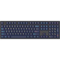 HelloGanss HS108T GC17, toetsenbord Zwart/donkerblauw, US lay-out, Gateron White, RGB leds, PBT Doubleshot keycaps, hot swap, 2,4 GHz / Bluetooth / USB-C