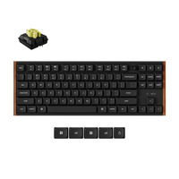 Keychron K1 Ultra 8K Wireless Custom Mechanical Keyboard Zwart, US lay-out (QWERTY), Keychron Milk POM Banana, 80% (TKL), RGB leds, LSA Double-shot PBT, USB-C | 2.4 GHz | Bluetooth 5.2