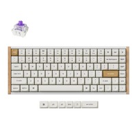 Keychron K2 HE-Q1 Special Edition RGB mechanisch toetsenbord Wit, US lay-out (QWERTY), Gateron Double-Rail Magnetic Nebula, 75%, RGB leds, OSA double-shot PBT, hot swap, 2.4GHz | Bluetooth 5.2 | USB-C