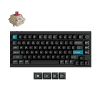 Keychron Q1 Ultra-M1 8K Wireless Custom Mechanical Keyboard Zwart, US lay-out (QWERTY), Keychron Silk POM Red, 75%, RGB, Hot swap, 8K, 2.4 GHz | Bluetooth 5.2 | USB-C