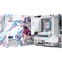 MAXSUN MS-iCraft B860M CROSS socket 1851 moederbord Wit, RAID, 5 Gb-LAN, WLAN, BT, Sound, µATX