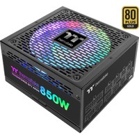 Thermaltake Toughpower GF2 ARGB modulaire 850 watt voeding  Zwart, 6x PCIe, RGB led