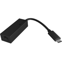 ICY BOX IB-LAN100-C3 USB-C > Gigabit Ethernet LAN adapter Zwart