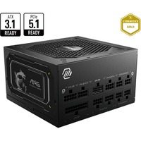 MSI MAG A750GL PCIE5 II, 750W voeding Zwart, 3x PCIe, 1x 12VHPWR, Kabelmanagement