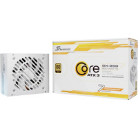 Seasonic Core GX-850-V2-WHITE, 850 Watt voeding Wit, 1x 12-Pin High Power GPU, 3x PCIe, kabelmanagement