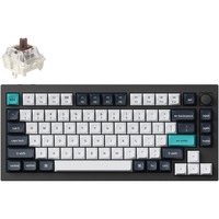 Keychron Q1 Max-M3 RGB mechanisch toetsenbord Zwart, US lay-out (QWERTY), Gateron Jupiter Brown, 75%, RGB leds, KSA double-shot PBT, hot swap, Knob, 2.4GHz | Bluetooth 5.1 | USB-C