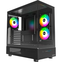 Montech  midi tower behuizing Zwart | 2x USB-A | 1x USB-C | RGB | Window