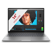 HP ZBook 8 G1i (B72W5ET) 16"  laptop Zilver | Core Ultra 5 225H | RTX 500 Ada | 24 GB | 512 GB SSD