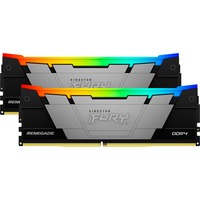 Kingston FURY 64 GB DDR4-3200 Kit werkgeheugen Zwart, KF432C16RB2AK2/64, Renegade RGB, XMP