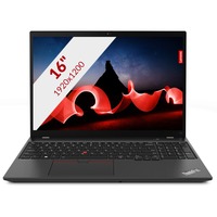Lenovo ThinkPad T16 Gen 2 (21HH0026MH) 16"  laptop Zwart | Core i7-1355U | Iris Xe Graphics | 16 GB | 512 GB SSD