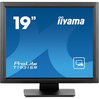 iiyama ProLite T1931SR-B1S 19" touchscreen monitor Zwart, Touch, VGA, HDMI, DisplayPort, Audio