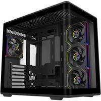 Cooler Master Elite 600 ARGB  midi tower behuizing Zwart | 2x USB-A | 1x USB-C | RGB | Window
