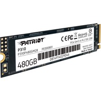 Patriot P310 480 GB SSD P310P480GM28, PCIe 3.0 x4, NVMe 1.3, M.2 2280