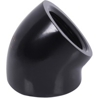 Alphacool Eiszapfen L-connector 45° G1/4 IG to G1/4 IG verbinding Zwart